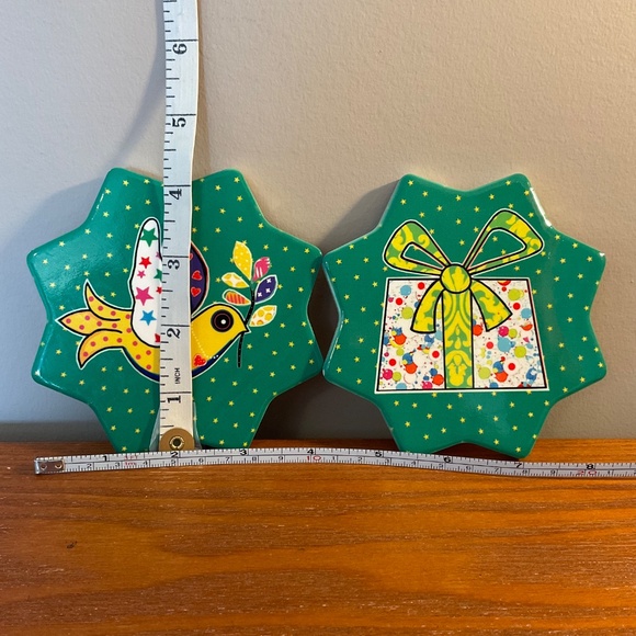 **Free with Purchase** Festive Ceramic Coasters by Maxwell Williams - Set of 2 - Picture 10 of 10
